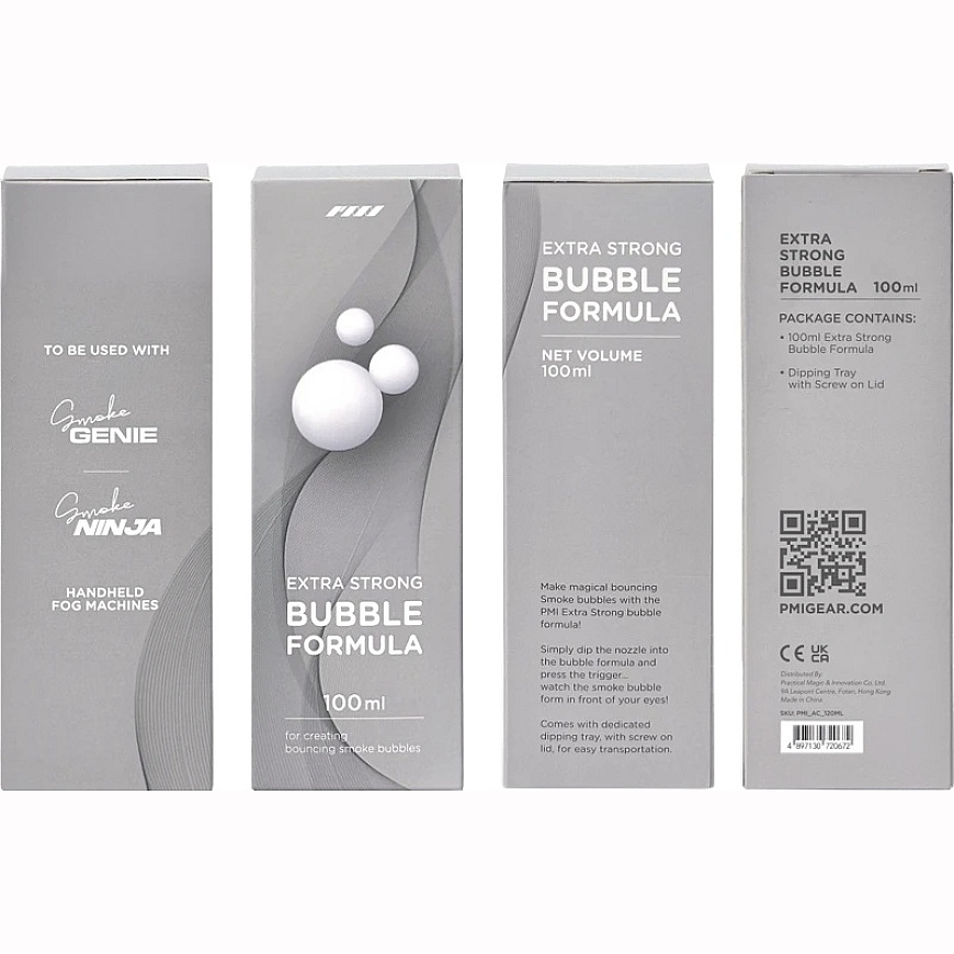P.M.I Smoke Generator Fluid Pmi Bubble Machine Bubble + Smoke 100ml / Extra Strong Bubble Formula Refill Only 100ml – 3