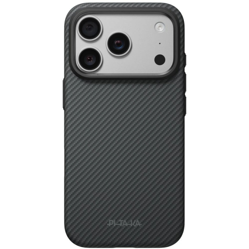 PITAKA Summa -kuori, iPhone 18 Pro / 17 Pro:lle, musta-harmaa – 2