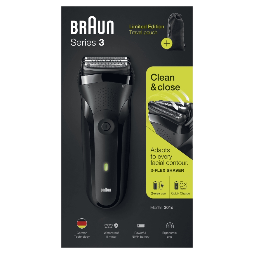 Braun Series 3 301s Foolium pardel Trimmer Must – 2