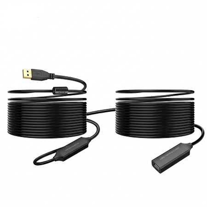 Spacetronik Active USB 2.0 Extension Cable 20 Meters