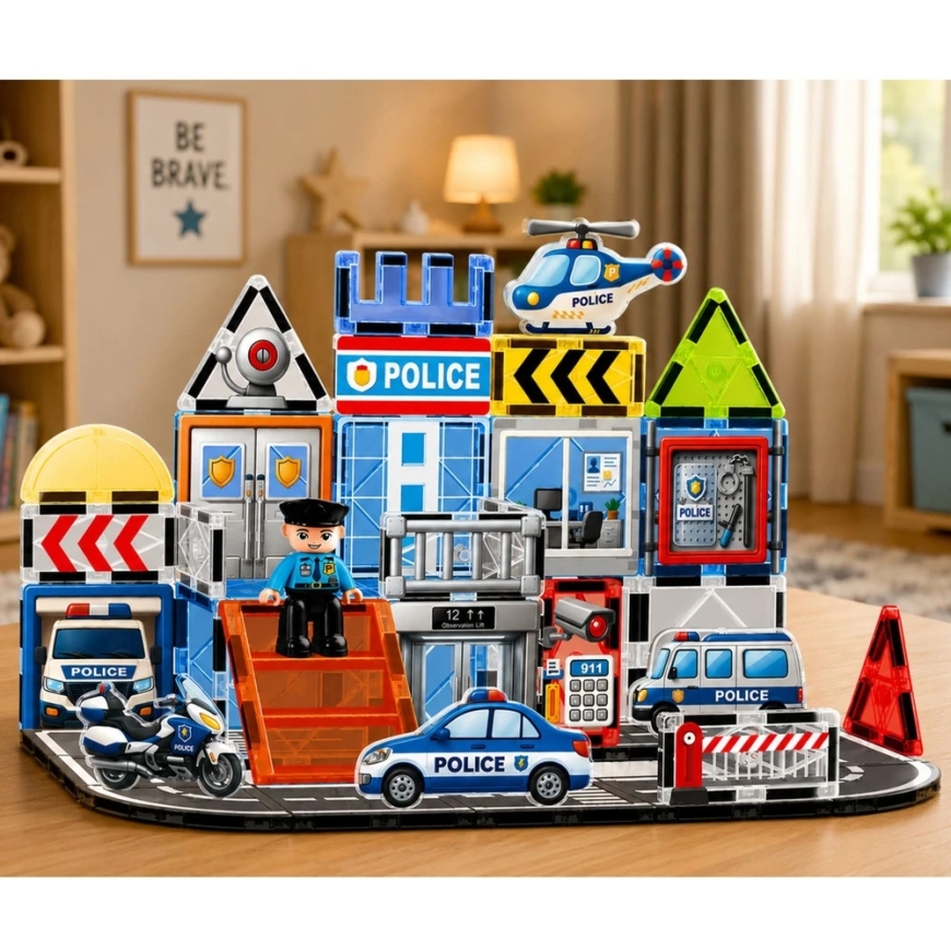 Lean Toys Magnetic Blocks 44 pcs. – 4