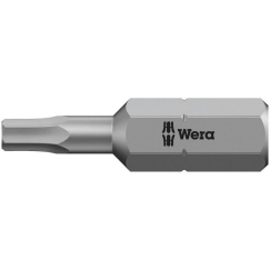 WERA 840/1 Z Hexagon Screwdriver Bit 3/32" 25mm