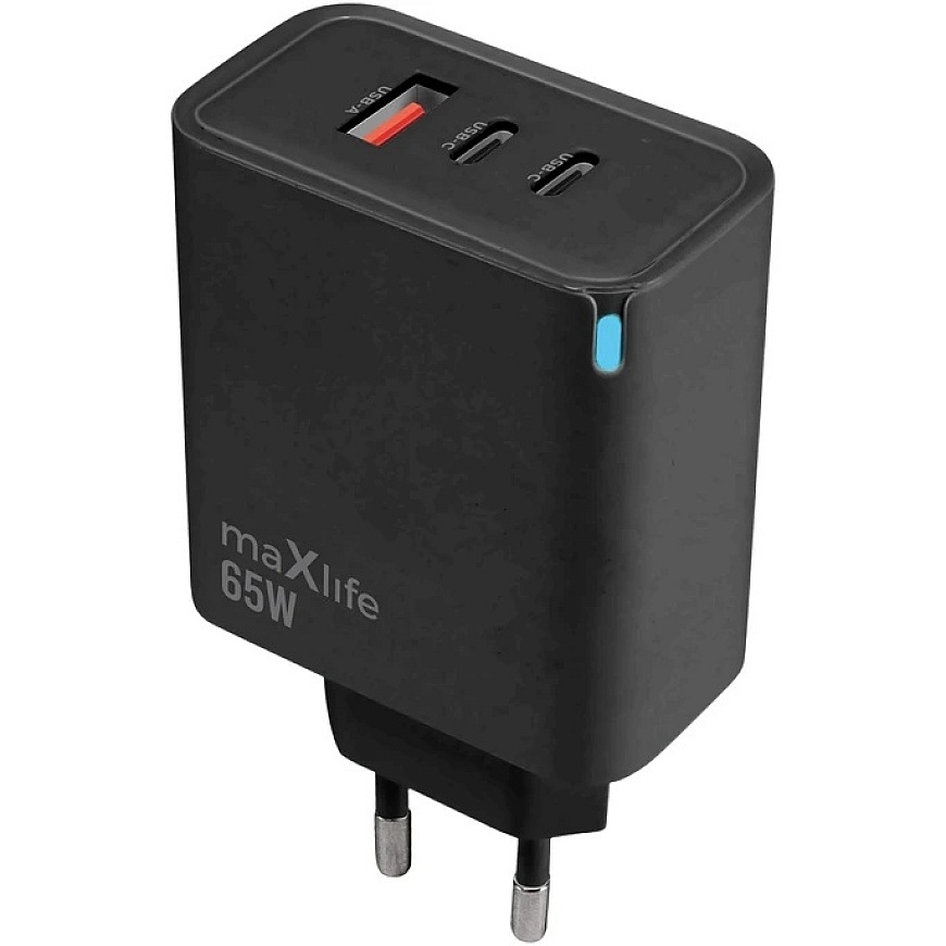 Maxlife MXTC-09-65ACC GaN PD QC lādētājs