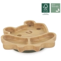 Miniland bamboo plate with sections Froglet