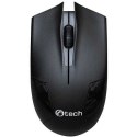 C-TECH Mouse WLM-08, wireless, 1200DPI, 3 buttons, USB nano receiver, black