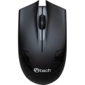 C-TECH Mouse WLM-08, wireless, 1200DPI, 3 buttons, USB nano receiver, black