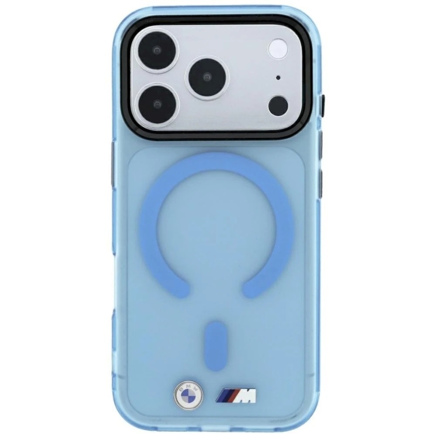 BMW M IML Frosted Metal Logo & Trims MagSafe Case for iPhone 17 Pro Max / 18 Pro Max - Blue – 4