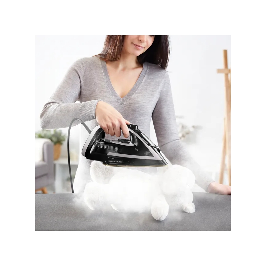 Tefal Puregliss FV8062E0 iron Dry & Steam iron Durilium AirGlide Autoclean soleplate 3000 W Black, G – 4