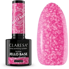 Claresa Bubble Jello Base hybrid base mansikkavärinen 5g