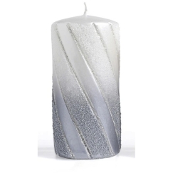 Mondex CANEO candle cylinder large 7x7x17.5cm paraffin graphite