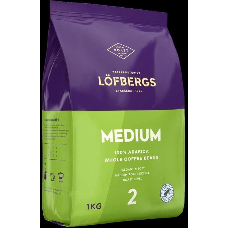 Lofbergs Kafijas pupiņas Lofbergs vidēji grauzdētas