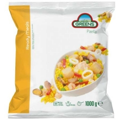 Küpros külmutatud köögiviljade ja mereandide segu GREENS Paella, 1 kg