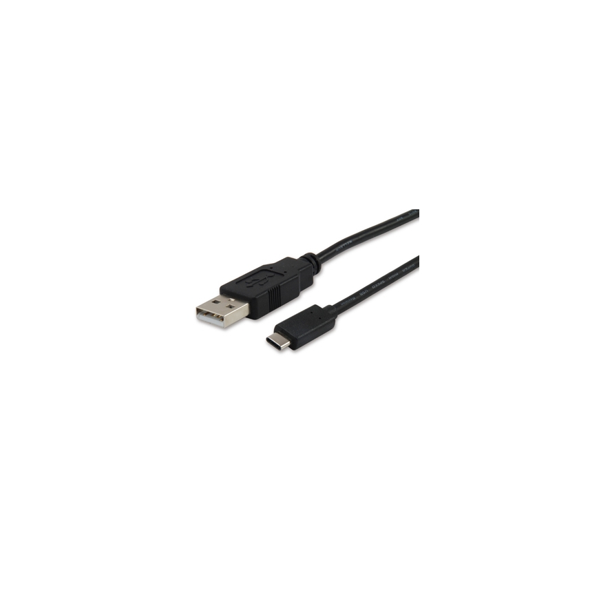 Equip 12888107 USB кабель USB 2.0 1 m USB A USB C Черный