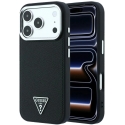 Guess Grained Triangle Logo MagSafe kate iPhone 17 Pro Max / 18 Pro Max – Musta Guess Grained Triangle Logo MagSafe kate iPhone 17 Pro Max / 18 Pro Max – Musta