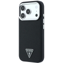 Guess Grained Triangle Logo MagSafe kate iPhone 17 Pro Max / 18 Pro Max – Musta Guess Grained Triangle Logo MagSafe kate iPhone 17 Pro Max / 18 Pro Max – Musta
