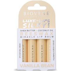 Biovene BEESWAX VANILLA BEAN LIP BALMS PACK 4 pc