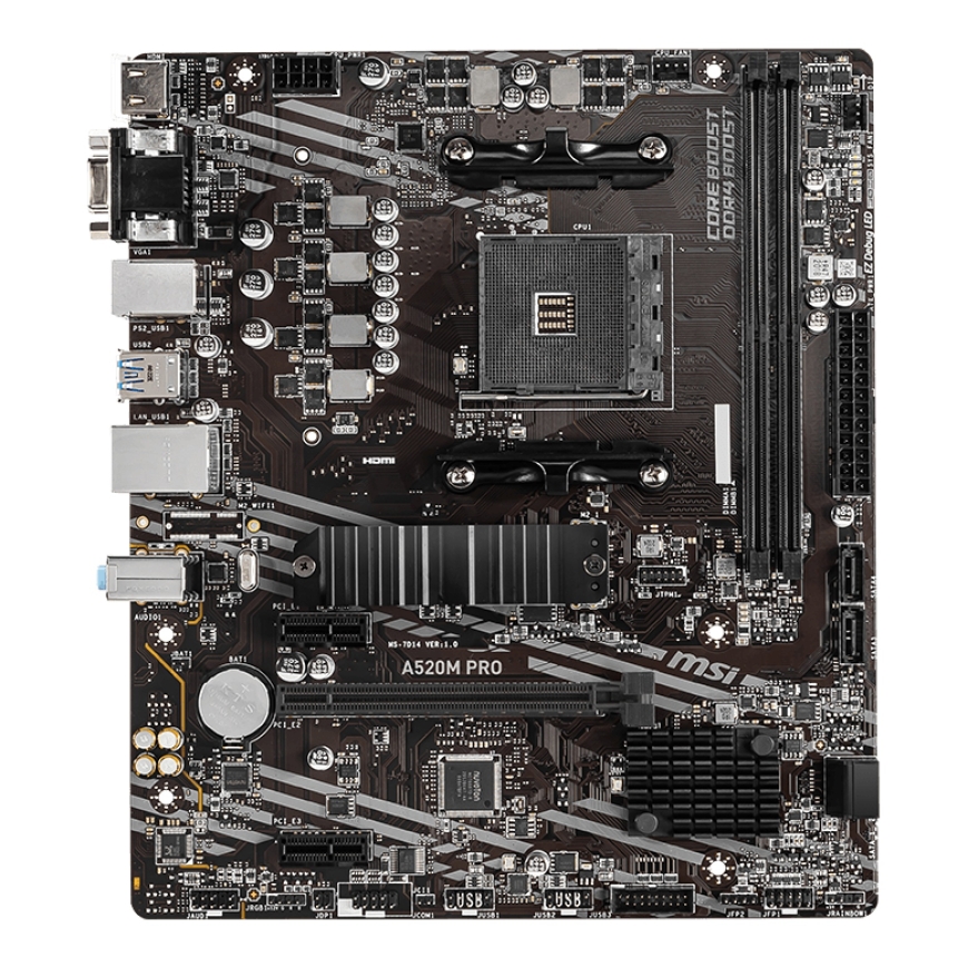 MSI A520M PRO motherboard AMD A520 Socket AM4 micro ATX – 5