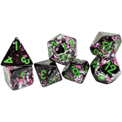 Chessex Polyhedral Paintball/green 7-Die Set