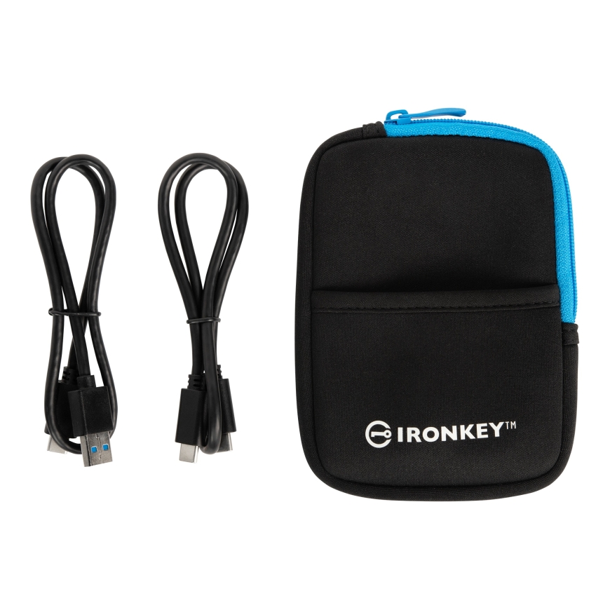 Kingston Technology IronKey Vault Privacy 80 960 GB USB Type-C 3.2 Gen 1 (3.1 Gen 1) Синий – 4