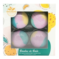 Set, Becasan Nature, Becasan Nature, Bath Bomb, 4 pcs, 100 g
