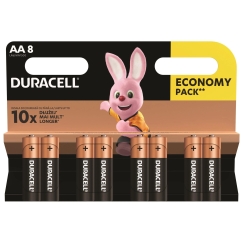 šarmpatareid, AA, 1,5 V, "Duracell", blistripakendis, 8 tk, 42303, basic