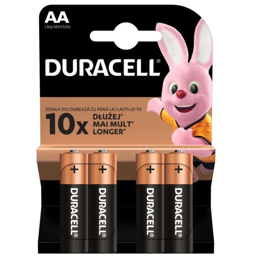 alkaline batteries, AA, 1.5V, "Duracell", blister pack, 8 count, 42303, basic – 2