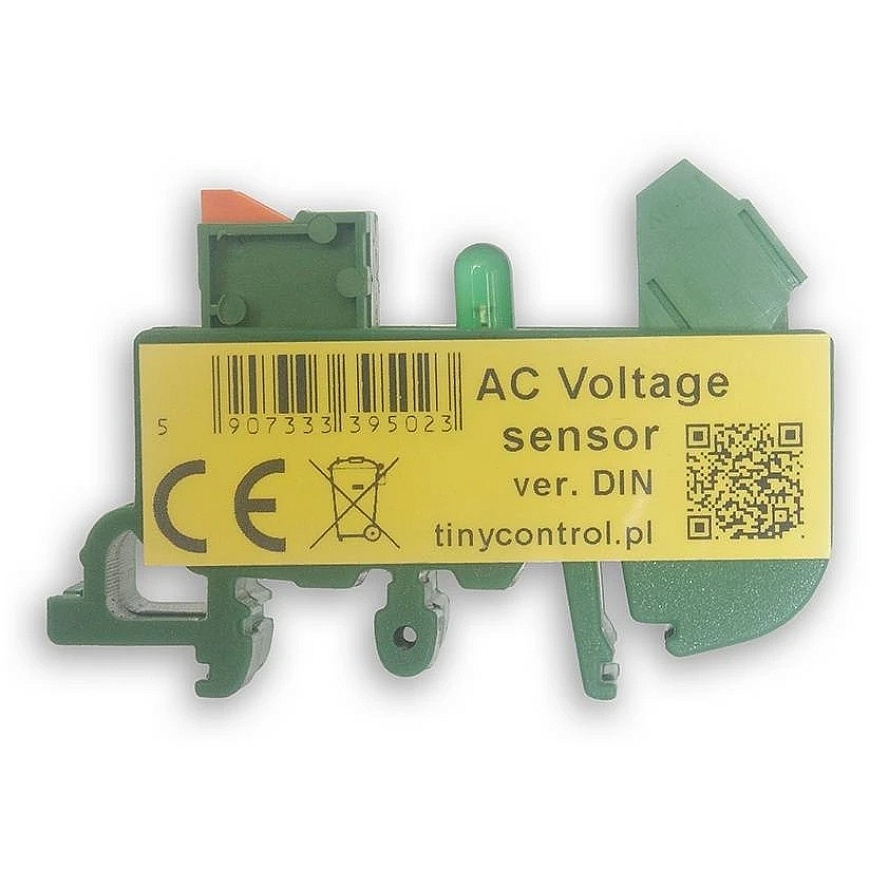 Tinycontrol – AC Voltage Presence Sensor for 230 V – Designed for DIN Rail – 2