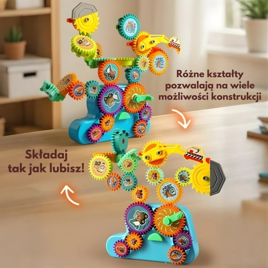 WOOPIE interactive building blocks Gears 18 pcs. – 4