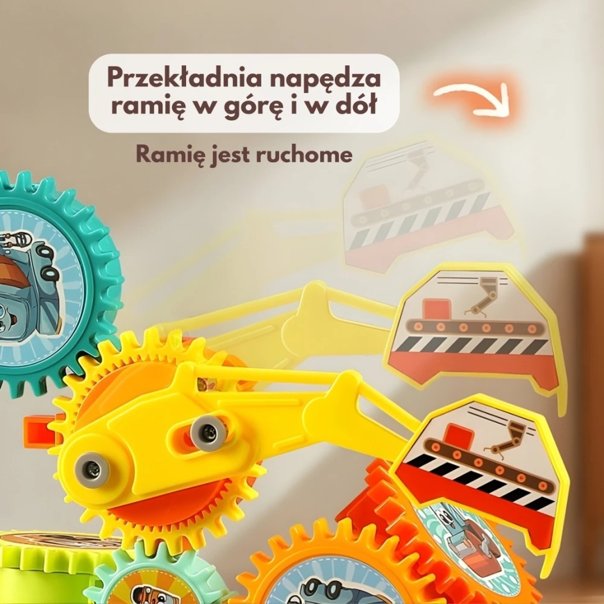 WOOPIE interactive building blocks Gears 18 pcs. – 5