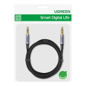 UGREEN 3,5 mm liitännän kaapeli AUX 1,5 m (harmaa) UGREEN 3,5 mm liitännän kaapeli AUX 1,5 m (harmaa)