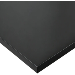 Spacetronik Työpöytälevy 150x75x2,5 cm Musta
