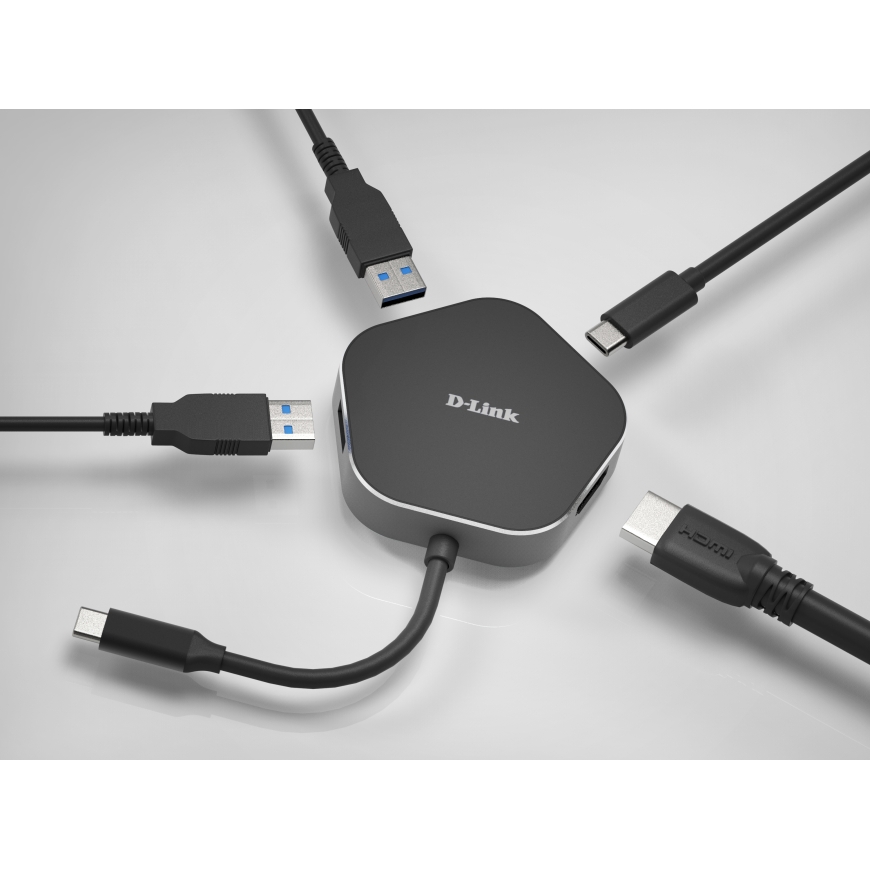D-Link 4-in-1 USB-C Hub with HDMI and Power Delivery – 2