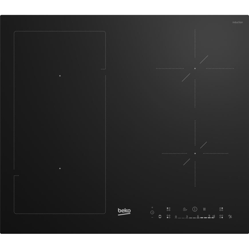 Beko XHII64600SAFT Melns Iebūvēts 59 cm