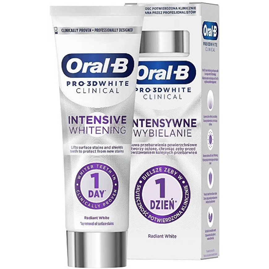 Oral-B Intensyviai balināšana zobu pasta 75