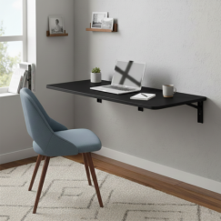 Spacetronik Sulankstomas sieninis stalas SPB149B 100×40 cm juodas