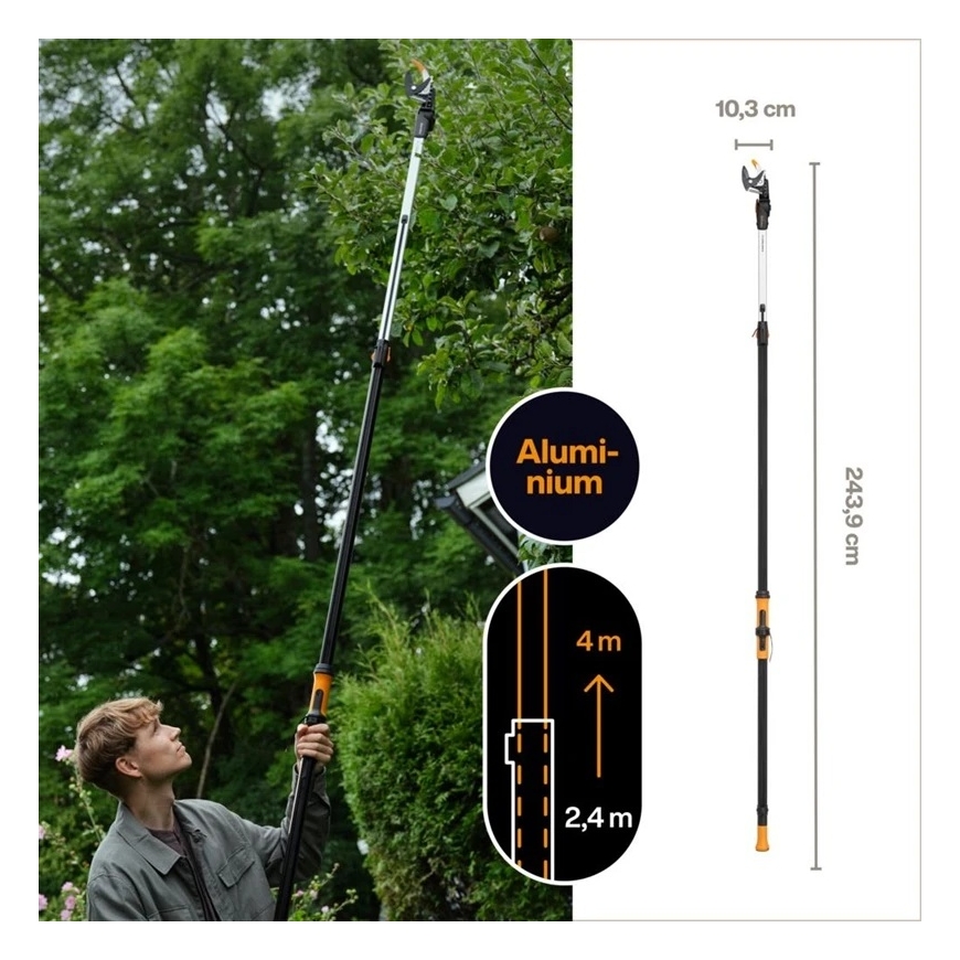 FISKARS X-SERIES DUALACTION GIRAFFE UPX96 UNIVERSAL GARDEN PRUNER WITH SHEATH – 3