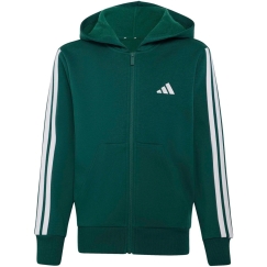 Adidas Essentials Full-Zip bērnu džemperis zaļā krāsā KT3373 (152cm)