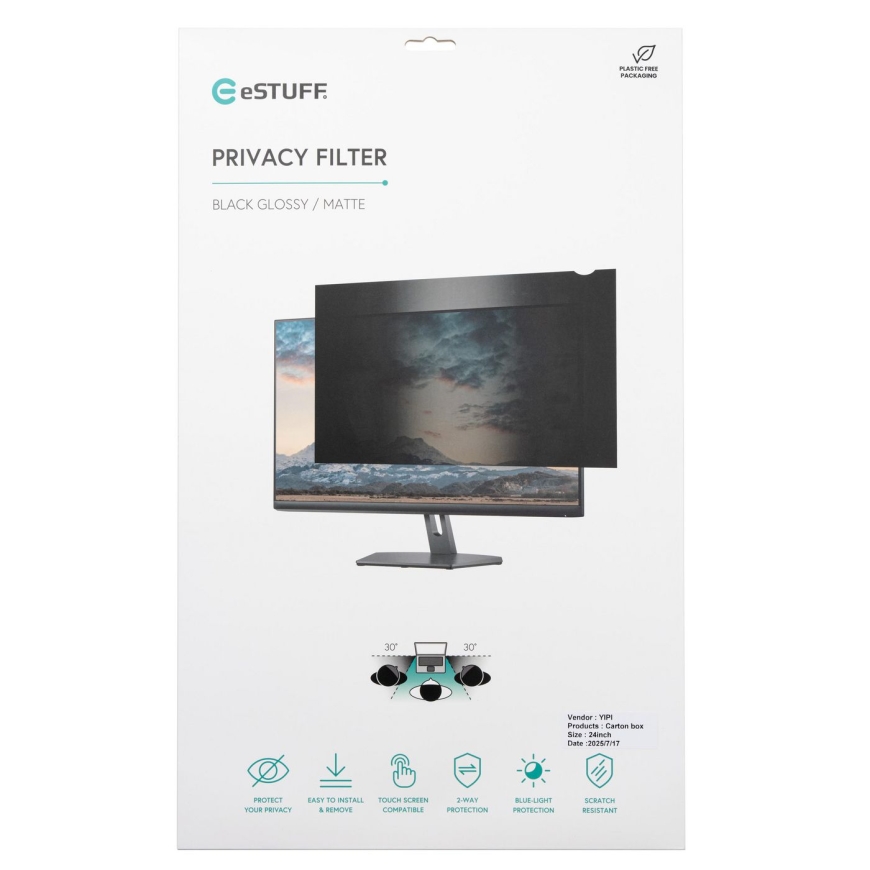 eSTUFF GLBB34798334 display privacy filters Frameless display privacy filter 86.4 cm (34") – 3
