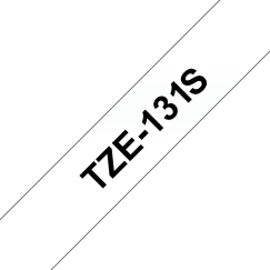Brother TZE131S etikečių juostelė Juoda ant skaidrios TZe