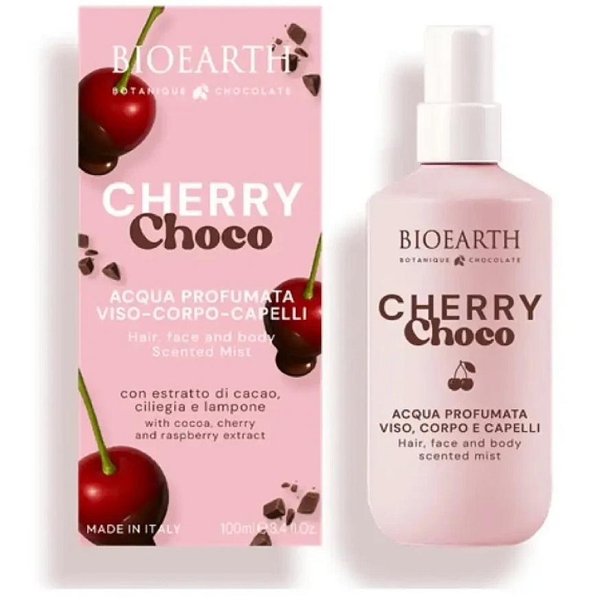 Bioearth Cherry Choco atsvaidzinošs aerosols ķermenim