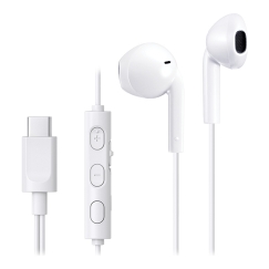JVC HA-FR17UC Laisvų rankų įranga Vielinis Įkišamos į ausį Skambučiai / muzika C tipo USB Balta