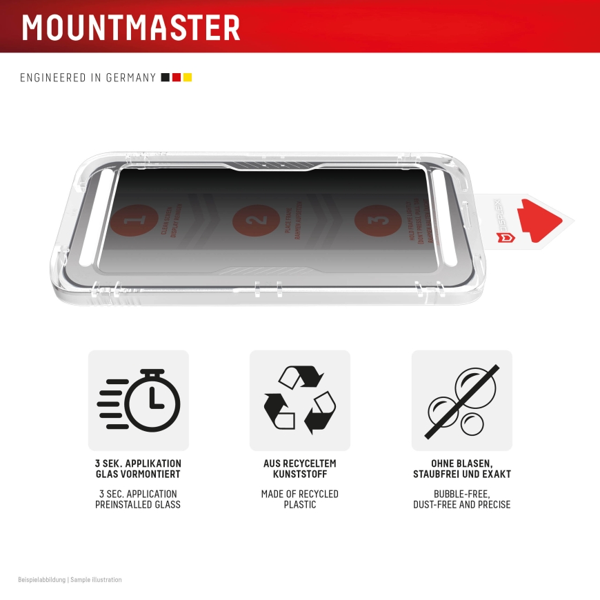 Displex Privacy Screen Protector (10H) for Samsung Galaxy S26 FE, MountMaster, Privacy Filter – 4