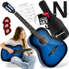 SUPRIMO CG34 BB klasikinė gitara 3/4 36 colių mėlyna