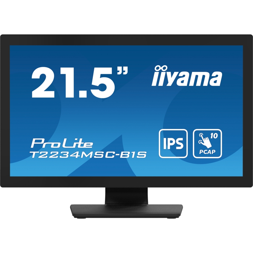 iiyama ProLite T2234MSC-B1S PC lamekuvar 54,6 cm (21.5") 1920 x 1080 pikslit Full HD Puutetundlik ekraan Must – 2