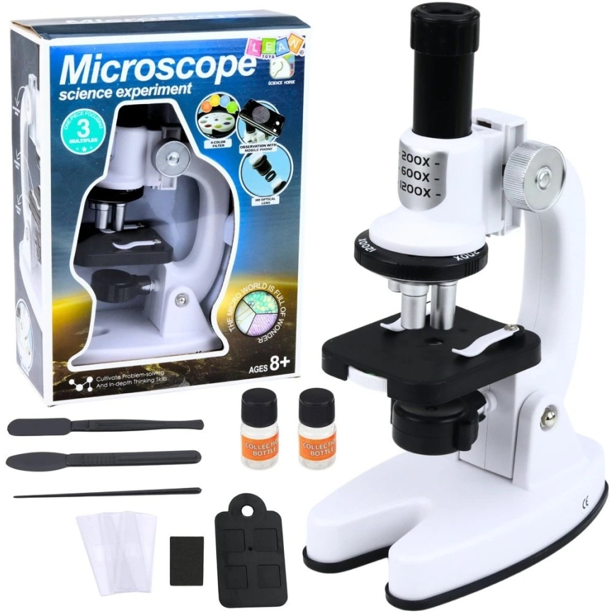 Lean Toys Microscope 1200x – 2