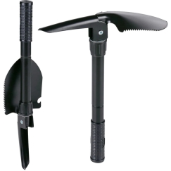 Camp Active SURVIVAL SHOVEL 4-in-1 COLLAPSIBLE SPADE TROWEL FOR TREKKING 336992