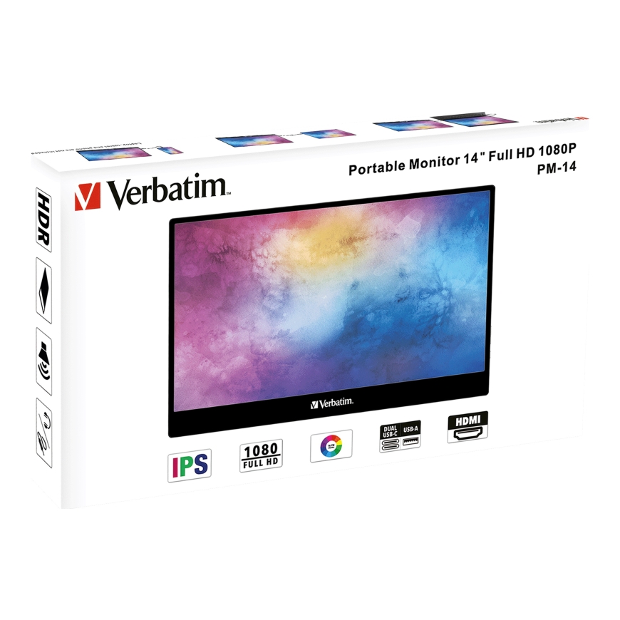 Verbatim 49590 PC lamekuvar 35,6 cm (14") 1920 x 1080 pikslit Full HD LCD Must – 5