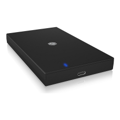 ICY BOX IB-200T-C3 SSD diska korpuss Melns 2.5"