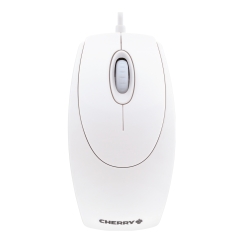 CHERRY WHEELMOUSE OPTICAL Corded Mouse, Pale Grey, PS2/USB