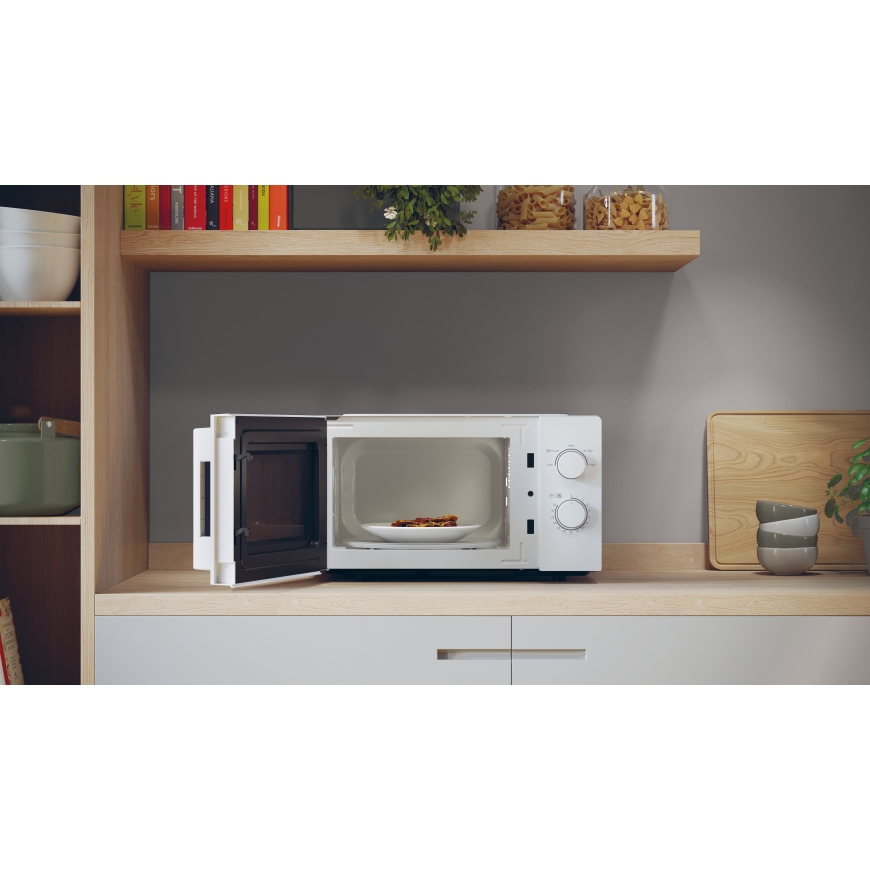 Candy Idea CMW20SMWLI/4U White Solo microwave Countertop 20 L 700 W – 5